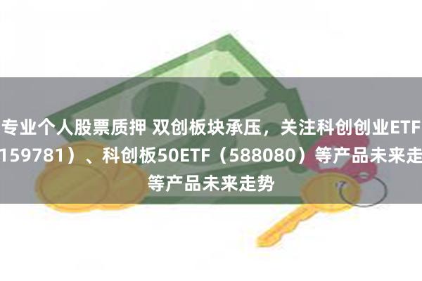 专业个人股票质押 双创板块承压，关注科创创业ETF（159781）、科创板50ETF（588080）等产品未来走势