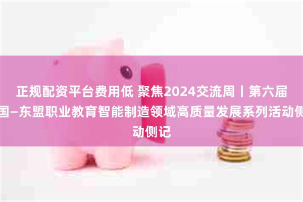 正规配资平台费用低 聚焦2024交流周丨第六届中国—东盟职业教育智能制造领域高质量发展系列活动侧记