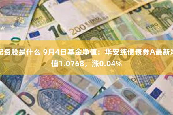 配资股是什么 9月4日基金净值：华安纯债债券A最新净值1.0768，涨0.04%