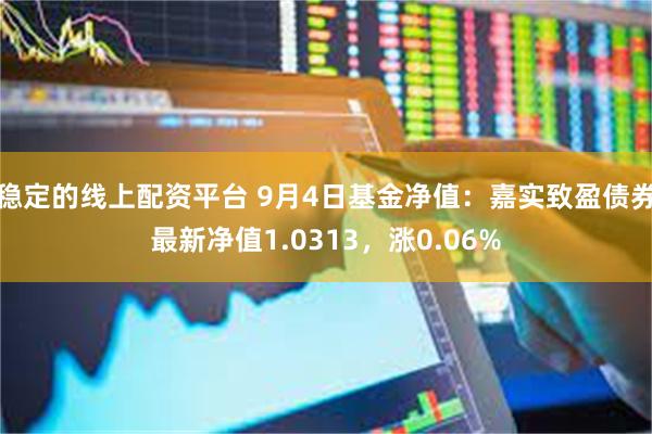 稳定的线上配资平台 9月4日基金净值：嘉实致盈债券最新净值1.0313，涨0.06%