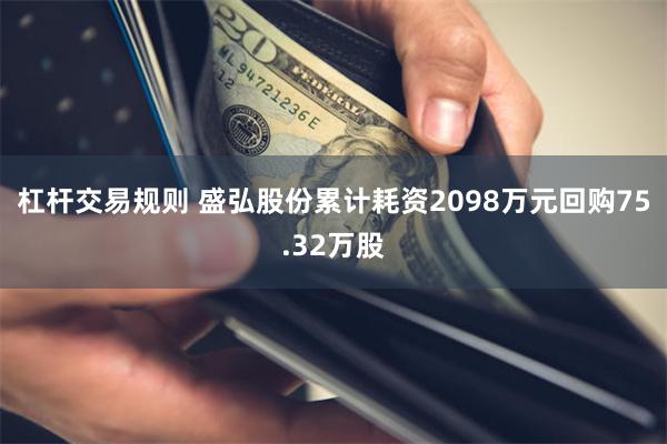 杠杆交易规则 盛弘股份累计耗资2098万元回购75.32万股