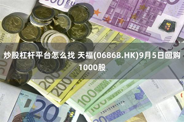 炒股杠杆平台怎么找 天福(06868.HK)9月5日回购1000股