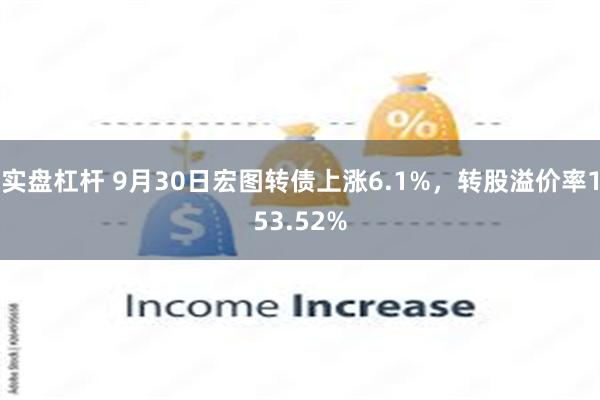 实盘杠杆 9月30日宏图转债上涨6.1%，转股溢价率153.52%