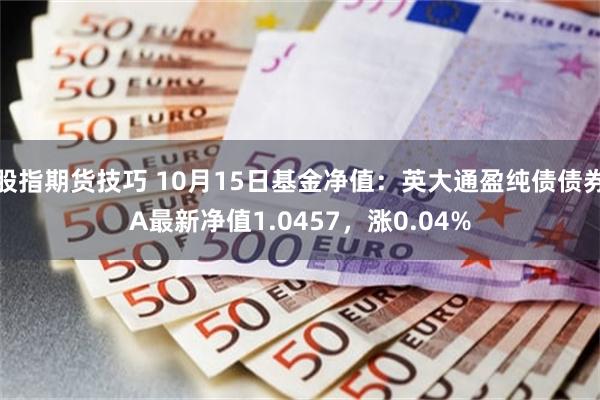 股指期货技巧 10月15日基金净值：英大通盈纯债债券A最新净值1.0457，涨0.04%