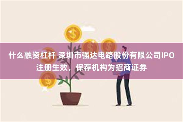 什么融资杠杆 深圳市强达电路股份有限公司IPO注册生效，保荐机构为招商证券