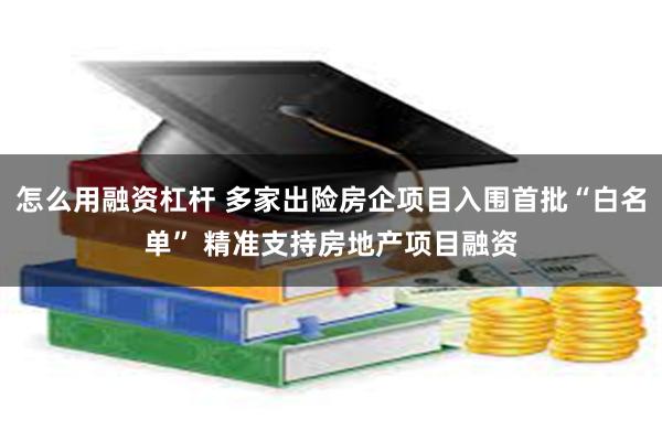 怎么用融资杠杆 多家出险房企项目入围首批“白名单” 精准支持房地产项目融资